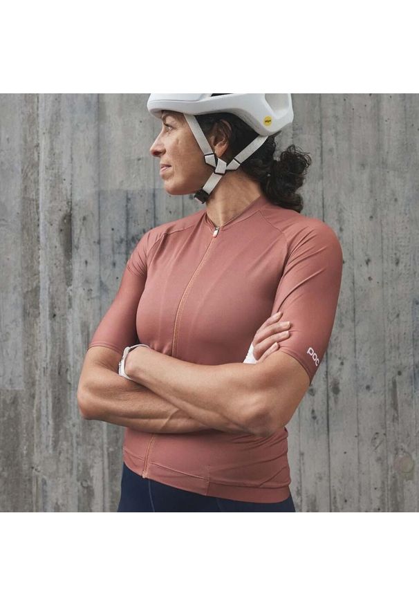 Koszulka rowerowa damska POC Pristine Jersey. Kolor: wielokolorowy, żółty, różowy, pomarańczowy. Materiał: jersey. Sport: kolarstwo