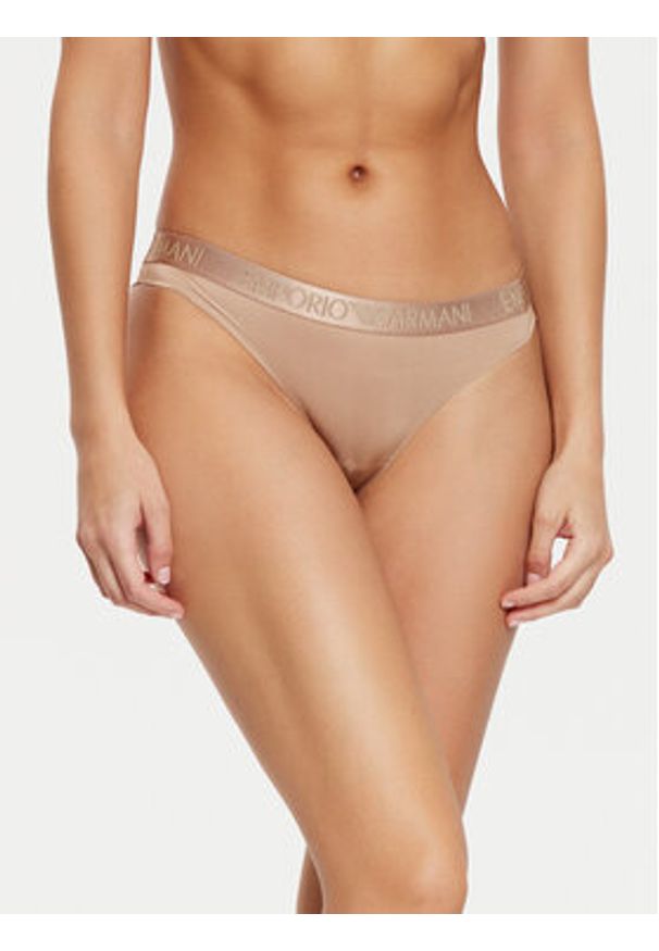 Emporio Armani Underwear Komplet 2 par fig brazylijskich 163337 4F235 16355 Beżowy. Kolor: beżowy. Materiał: syntetyk