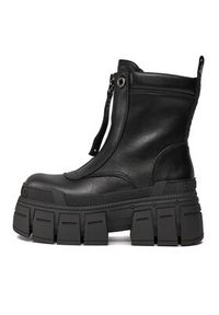 Buffalo Botki Gospher Zip Boot BN1622350 Czarny. Kolor: czarny. Materiał: skóra