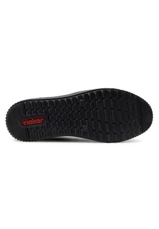 Rieker Sneakersy M6434-01 Czarny. Kolor: czarny. Materiał: skóra