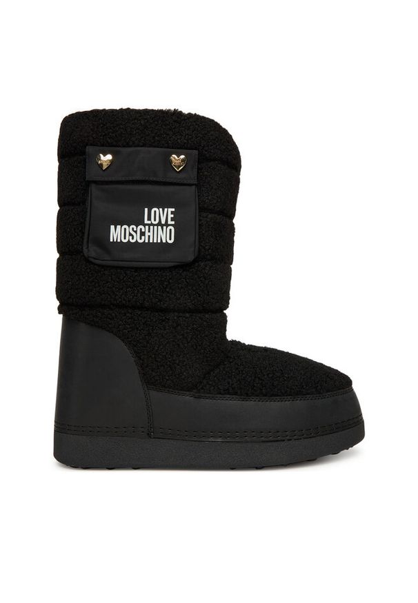 Love Moschino - Śniegowce LOVE MOSCHINO. Kolor: czarny