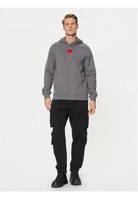 Hugo - HUGO Bluza Daratschi214 50458700 Szary Regular Fit. Kolor: szary. Materiał: bawełna #4