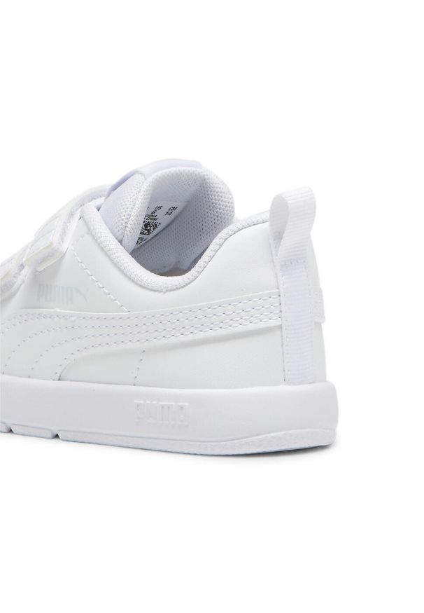 Puma - Sneakersy dla małych dzieci Courtflex V3 PUMA Island. Kolor: szary, biały, wielokolorowy. Materiał: syntetyk, materiał. Sport: turystyka piesza