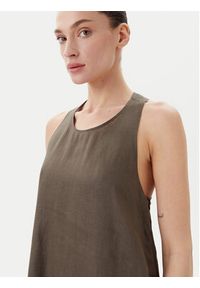 Max Mara Leisure Sukienka letnia Douglas 2516221018 Zielony Relaxed Fit. Kolor: zielony. Materiał: len. Sezon: lato #4