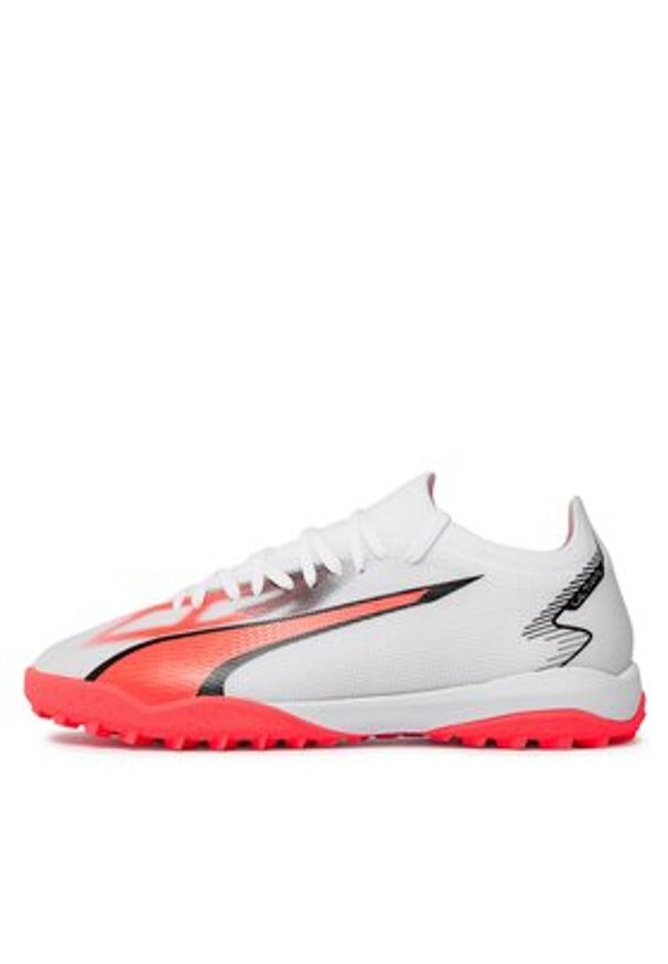 Puma Buty do piłki nożnej Ultra Match Tt 107521 01 Biały. Kolor: biały. Materiał: skóra