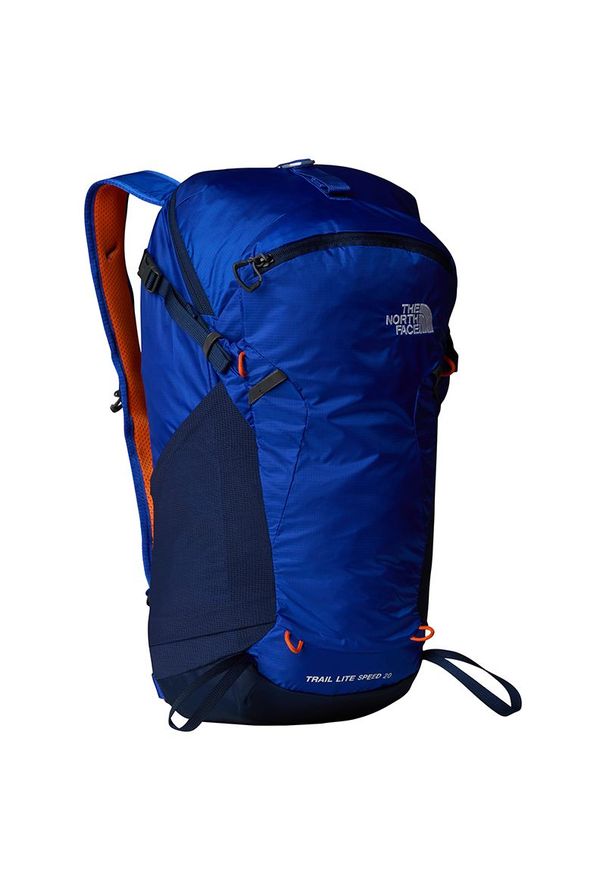 Plecak The North Face Trail Lite Speed 20L 0A87C9ZGI1 - granatowy. Kolor: niebieski. Materiał: nylon. Wzór: paski