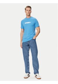 Karl Lagerfeld Jeans T-Shirt A1M17112 Niebieski Slim Fit. Kolor: niebieski. Materiał: bawełna #4