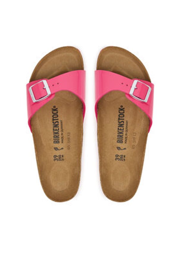 Birkenstock Klapki Madrid 1030872 Różowy. Kolor: różowy. Materiał: skóra