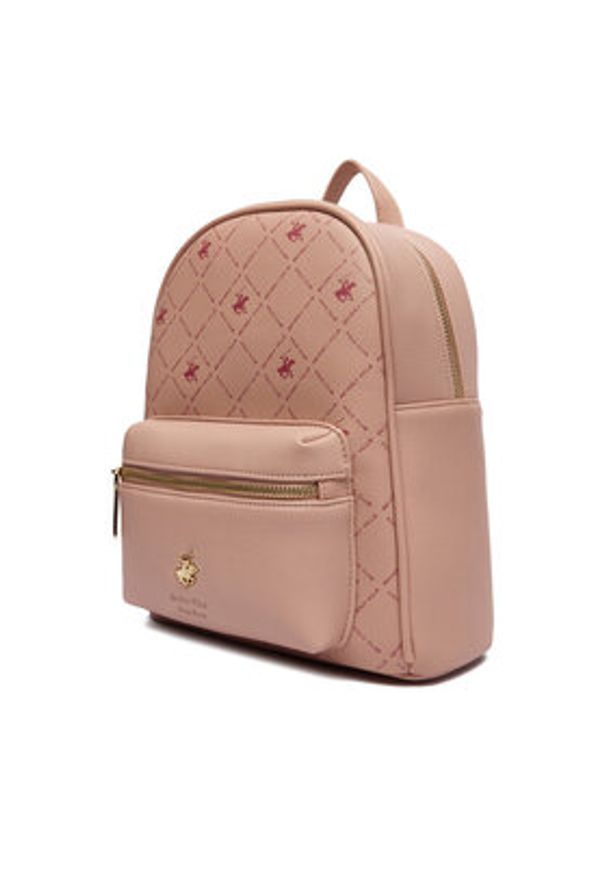 Beverly Hills Polo Club Plecak CEO-BHPC-L-012-09 Beżowy. Kolor: beżowy. Materiał: materiał