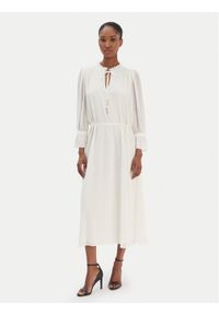 JOOP! Sukienka codzienna Dinah2 30100718 Écru Regular Fit. Okazja: na co dzień. Kolor: kremowy. Materiał: syntetyk. Typ sukienki: proste. Styl: casual #1