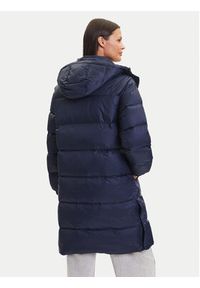 Calvin Klein Jeans Płaszcz zimowy Essential LV047D502G Granatowy Regular Fit. Kolor: niebieski. Materiał: syntetyk. Sezon: zima