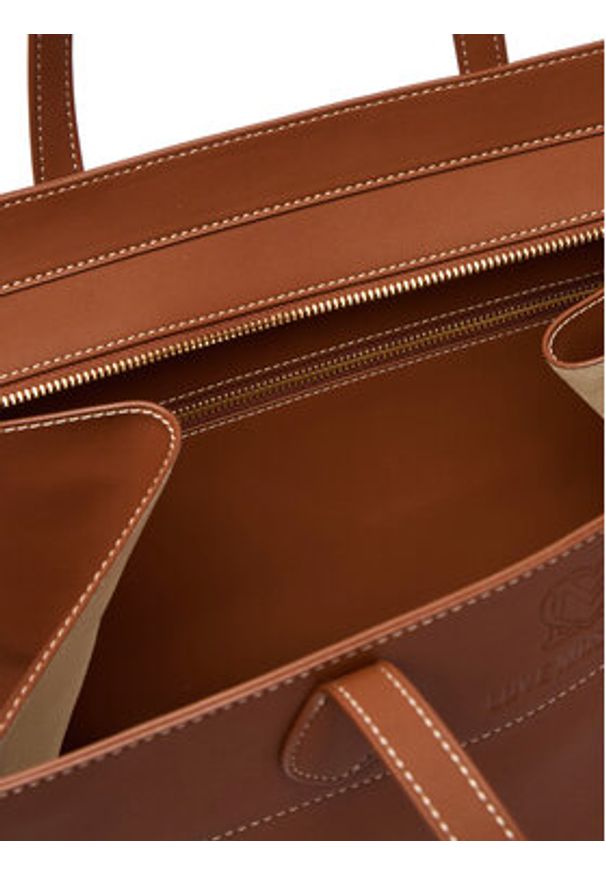 Love Moschino - LOVE MOSCHINO Torebka JC4271PP0OKI0300 Brązowy. Kolor: brązowy. Materiał: skórzane