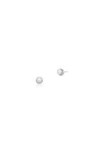 W.KRUK RABAT Kolczyki - , Cyrkonia, perła imitacja - STD/KP004. Materiał: srebrne. Wzór: aplikacja. Kamień szlachetny: perła, cyrkonia #1