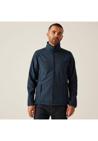 Regatta - Męska kurtka softshell Uproar. Kolor: niebieski. Materiał: softshell. Sport: turystyka piesza #1