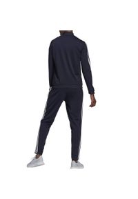 Adidas - Essentials 3-Stripes Track Suit. Kolor: biały, wielokolorowy, niebieski. Materiał: dresówka