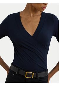 Lauren Ralph Lauren - LAUREN RALPH LAUREN Bluzka 200824366023 Granatowy Slim Fit. Kolor: niebieski. Materiał: wiskoza #4