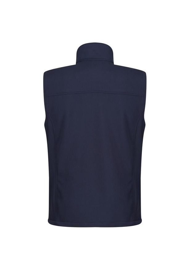 Regatta - Ocieplana Męska Softshell. Kolor: niebieski. Materiał: softshell. Długość rękawa: bez rękawów