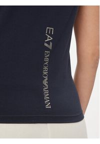 EA7 Emporio Armani T-Shirt 8NTT66 TJFKZ 0555 Granatowy Slim Fit. Kolor: niebieski. Materiał: bawełna #2