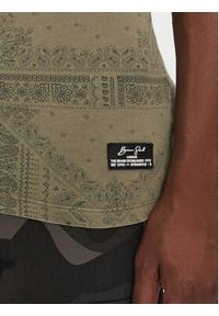Brave Soul T-Shirt MTS-568MASCADA Khaki Regular Fit. Kolor: brązowy. Materiał: bawełna #4