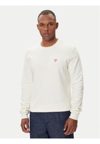 Guess Jeans Sweter M4BI77 KCII1 Écru Regular Fit. Materiał: bawełna