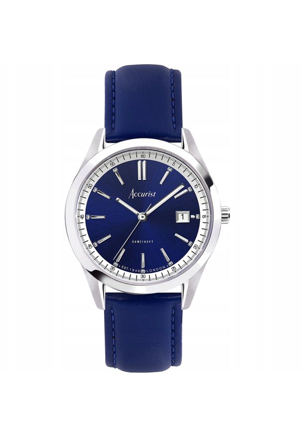 Zegarek Timex Zegarek męski Accurist 74010 niebieski. Kolor: niebieski