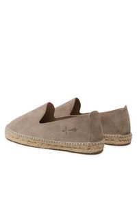 Manebi Espadryle Flat Espadrilles W 1.9 C0 W 1.9 Beżowy. Kolor: beżowy. Materiał: zamsz, skóra #4