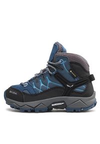 Salewa Trekkingi Jr Alp Trainer Mid Gtx GORE-TEX 64010-0365 Niebieski. Kolor: niebieski. Materiał: skóra. Technologia: Gore-Tex. Sport: turystyka piesza