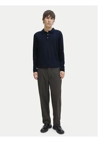 Jack & Jones - Jack&Jones Sweter Merino 12281757 Granatowy Regular Fit. Kolor: niebieski. Materiał: wełna #5