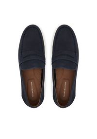 TOMMY HILFIGER - Tommy Hilfiger Mokasyny Nubuck P Loafer FM0FM05350 Granatowy. Kolor: niebieski. Materiał: skóra, nubuk #4