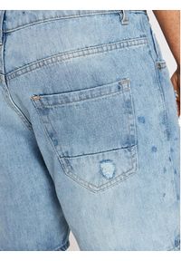 Brave Soul Szorty jeansowe MSRT-DUKE Niebieski Regular Fit. Kolor: niebieski. Materiał: bawełna #3
