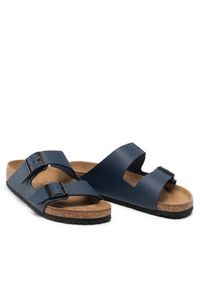 Birkenstock Klapki Arizona 0051751 Granatowy. Kolor: niebieski. Materiał: skóra