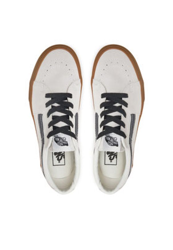 Vans Tenisówki SK8-Low VN0009QRJVY1 Szary. Kolor: szary. Materiał: skóra