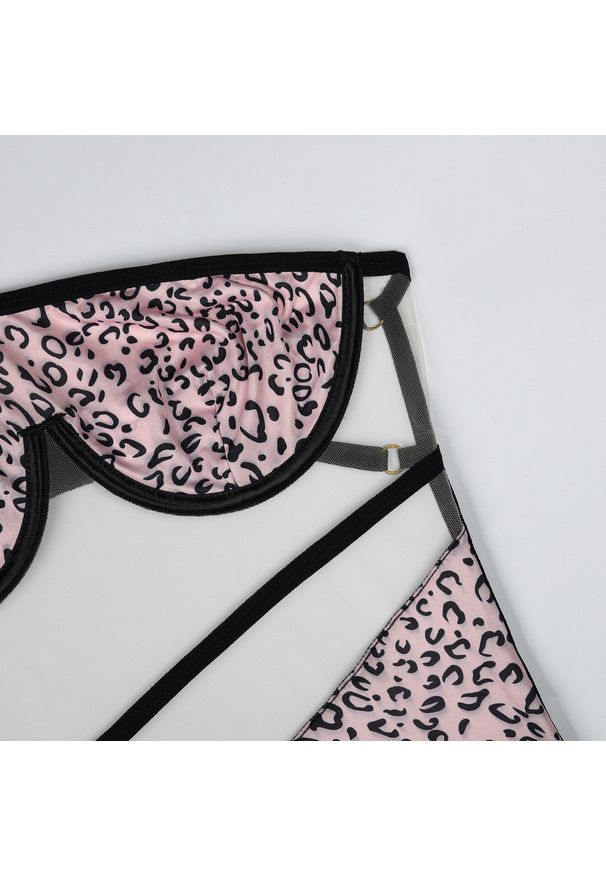 Intica - Body damskie z transparentnym klinem na wieczór i co dzień Sapna. Materiał: materiał