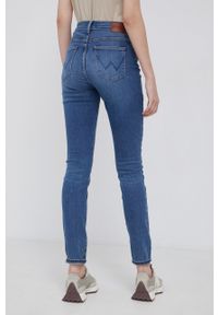 Wrangler jeansy High Rise Skinny Good Feeling damskie high waist. Stan: podwyższony. Kolor: niebieski. Styl: klasyczny #4