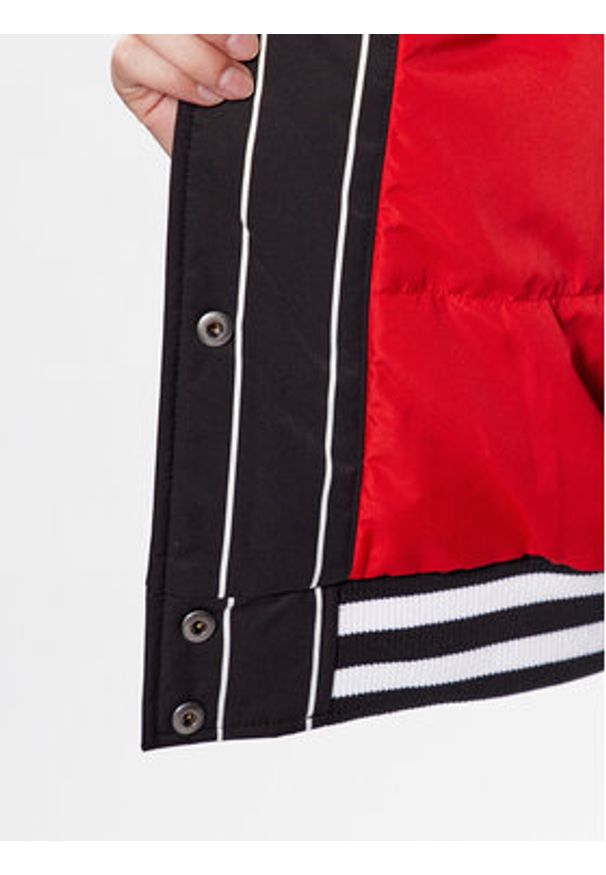 Tommy Jeans Kurtka bomber Pinstripe Letterman DW0DW15336 Czarny Relaxed Fit. Kolor: czarny. Materiał: syntetyk