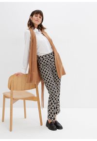 bonprix - Spodnie ze stretchem z bengaliny. Kolor: czarny #2