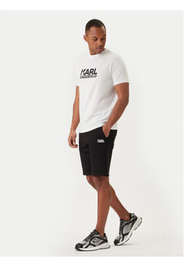 Karl Lagerfeld - KARL LAGERFELD Szorty sportowe 705783 562917 Czarny Regular Fit. Kolor: czarny. Materiał: bawełna. Styl: sportowy