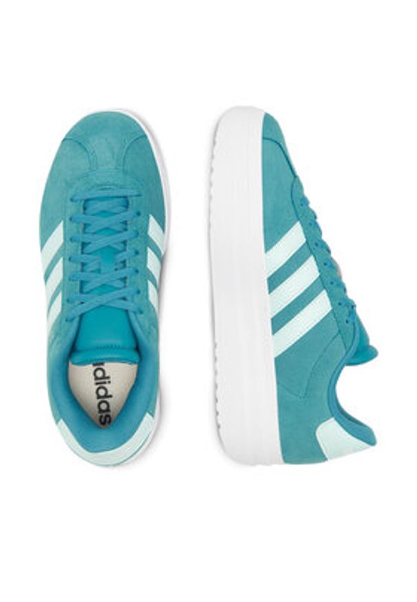 Adidas - adidas Sneakersy Vl Court Bold J IH4778 Niebieski. Kolor: niebieski. Materiał: skóra, zamsz