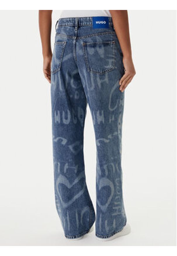 Hugo - HUGO Jeansy Gamala 50553051 Niebieski Baggy Fit. Kolor: niebieski