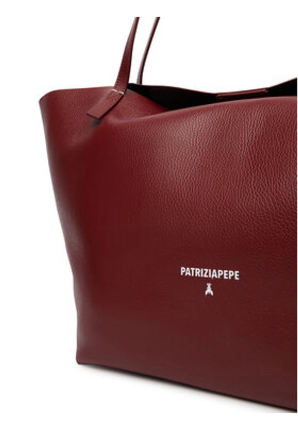 Patrizia Pepe Torebka 2B0130/L148-B861 Brązowy. Kolor: brązowy. Materiał: skórzane