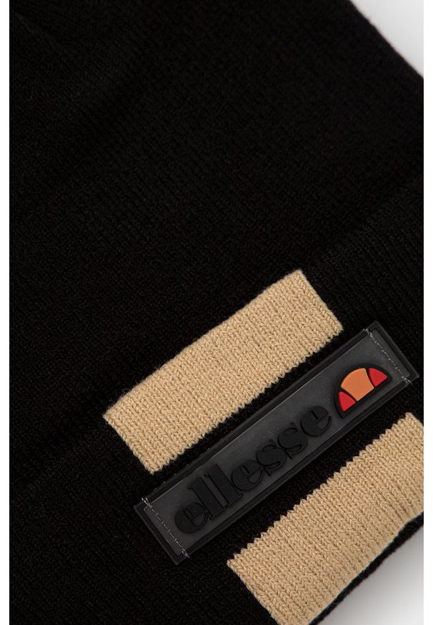 Ellesse Czapka kolor czarny. Kolor: czarny. Materiał: dzianina