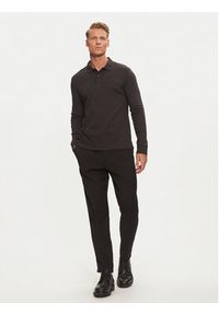 Calvin Klein Polo K10K112750 Czarny Slim Fit. Typ kołnierza: polo. Kolor: czarny. Materiał: bawełna #2