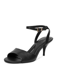 Gino Rossi - GINO ROSSI Sandały C-LT51-38 Czarny. Kolor: czarny. Materiał: skóra #5