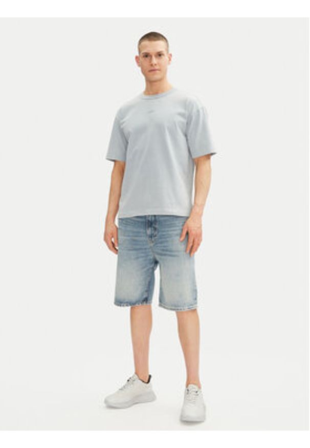 Hugo - HUGO T-Shirt Docku 50531739 Niebieski Relaxed Fit. Kolor: niebieski. Materiał: bawełna