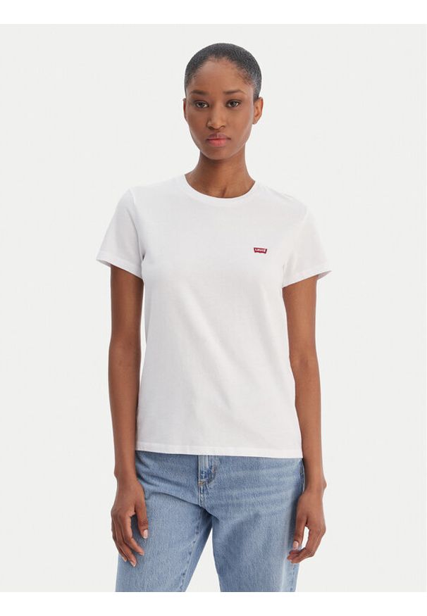 Levi's® T-Shirt Perfect Tee 39185-0006 Biały Regular Fit. Kolor: biały. Materiał: bawełna