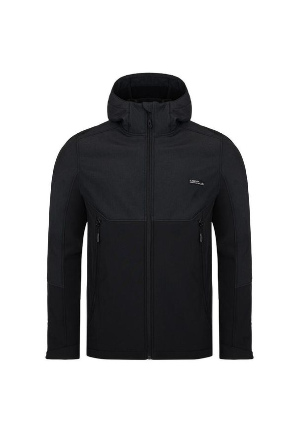 ZOTAL LABORATORIOS - Kurtka softshell męska LOAP Lupp, czarna, S. Kolor: czarny, zielony, wielokolorowy. Materiał: softshell