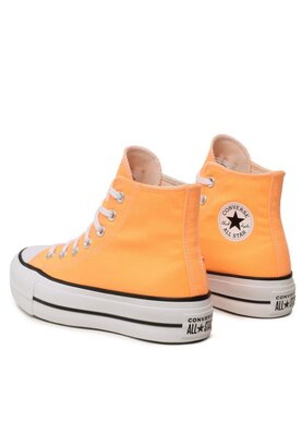 Converse Trampki Chuck Taylor All Star Lift Hi A03052C Pomarańczowy. Kolor: pomarańczowy. Materiał: materiał
