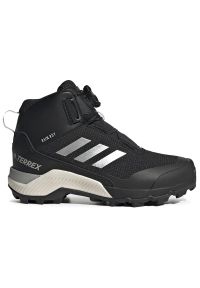 Adidas - Buty adidas Terrex Winter Mid Boa Hiking FU7272 - czarne. Kolor: czarny. Materiał: guma. Szerokość cholewki: normalna. Sezon: zima. Styl: młodzieżowy #1