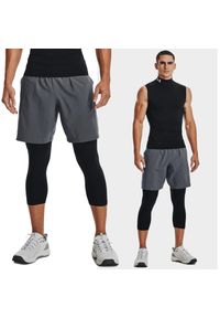 Spodenki fitness męskie Under Armour Woven Graphic. Kolor: szary. Długość: krótkie. Sezon: lato. Sport: fitness #1