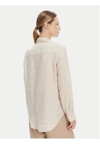 TOMMY HILFIGER - Tommy Hilfiger Koszula WW0WW44679 Beżowy Relaxed Fit. Kolor: beżowy. Materiał: len #5